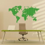 Decaleco Wall Decals - World Map